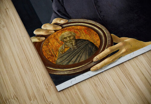  Sandro Botticelli 1445 1510  Portrait of a young man holding a roundel TOPARTGALLERY puzzle