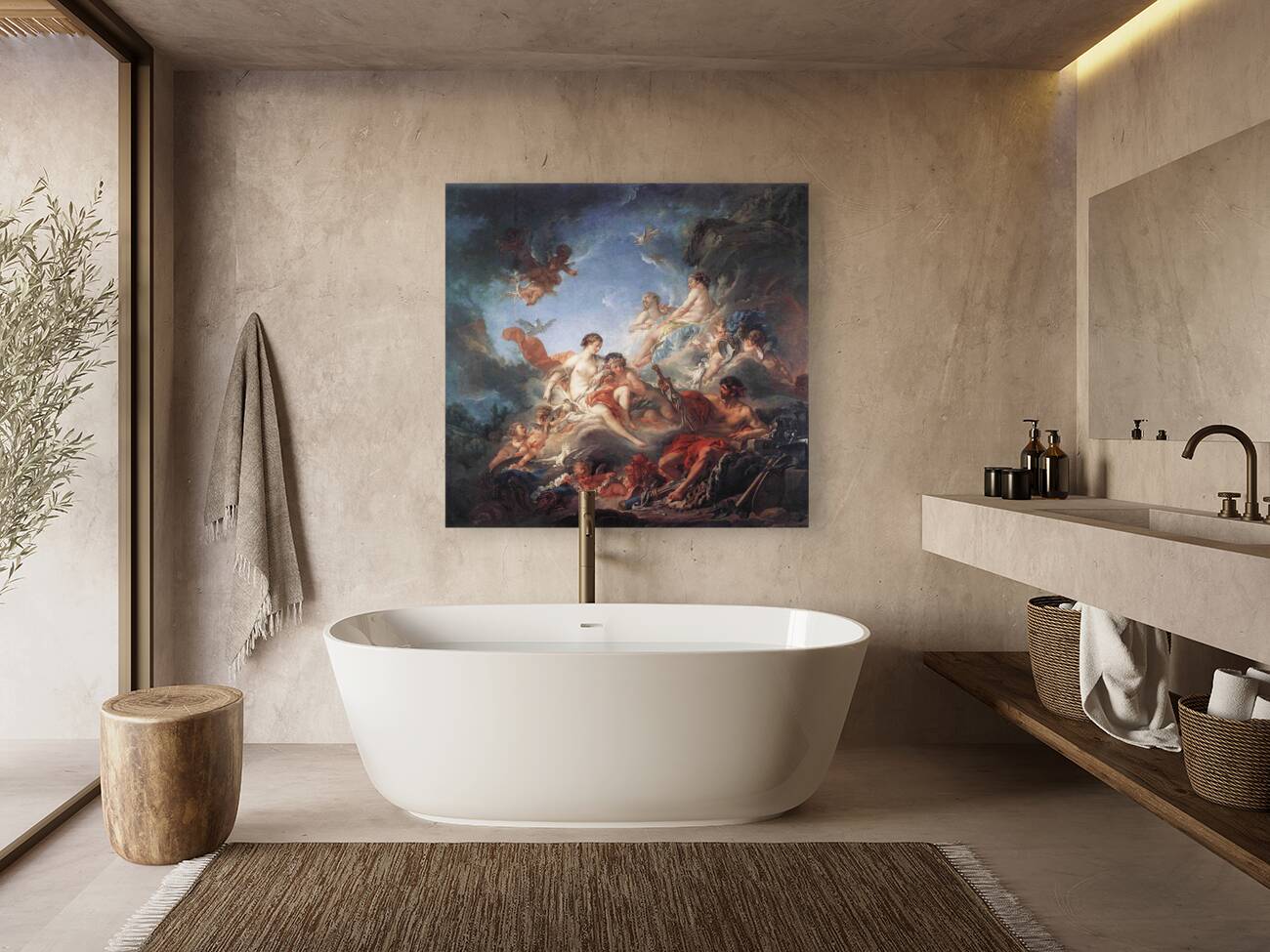 Francois Boucher 1703 1770 Vulcan Presenting Venus with Arms for Aeneas Reproduction