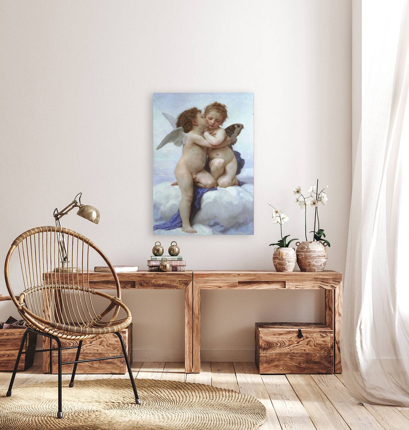 William  Adolphe  Bouguereau 1825 1905  L Amour  et  Psyche  enfants Reproduction