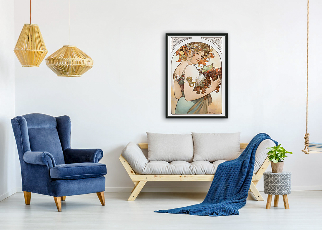 Alphonse Mucha   Fruit   1897 Reproduction