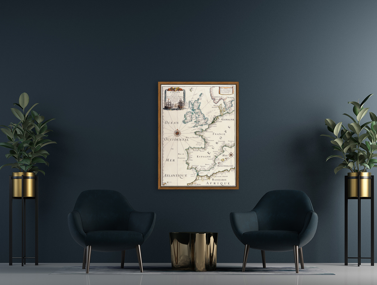 Old Map 48 Reproduction