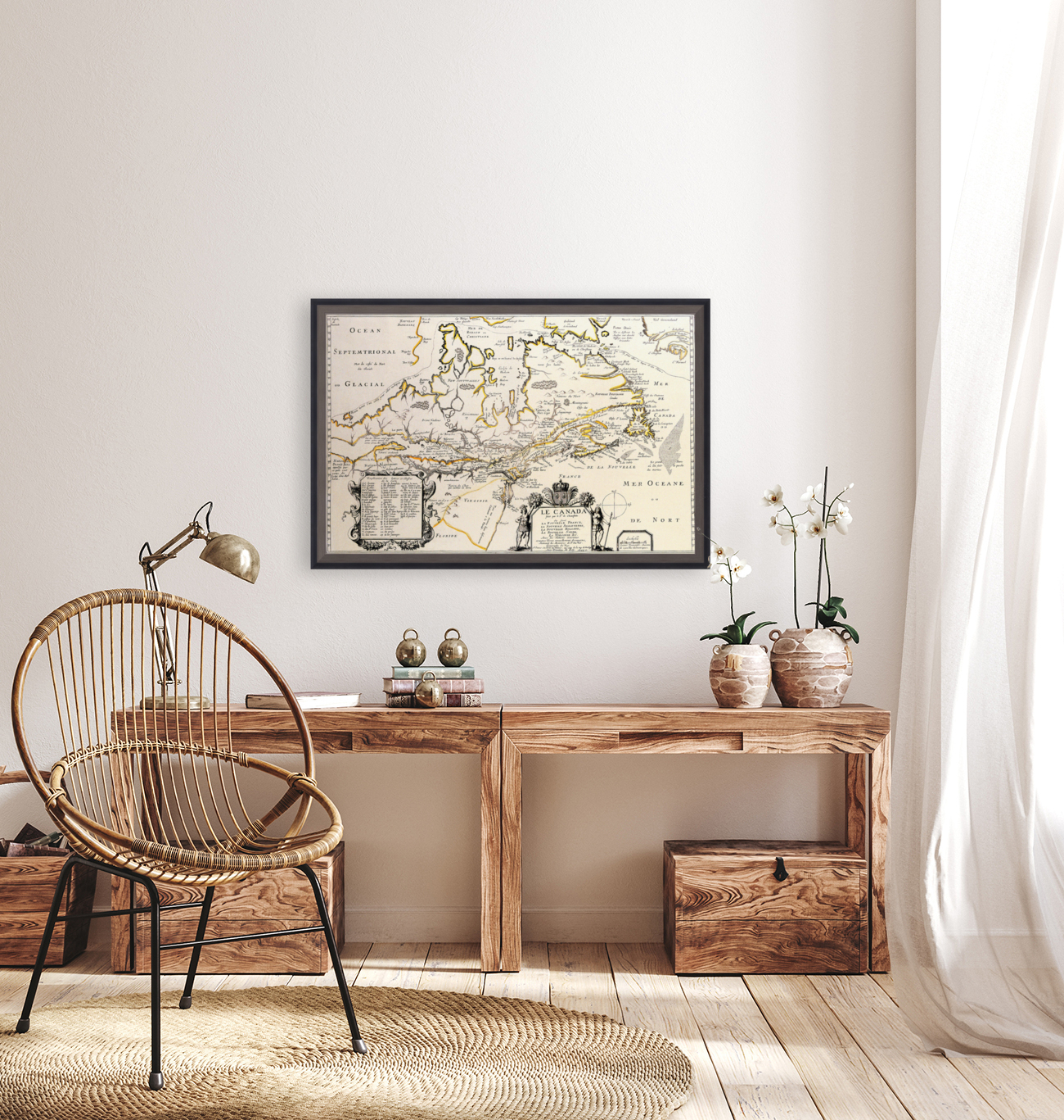Old Map 51 Reproduction
