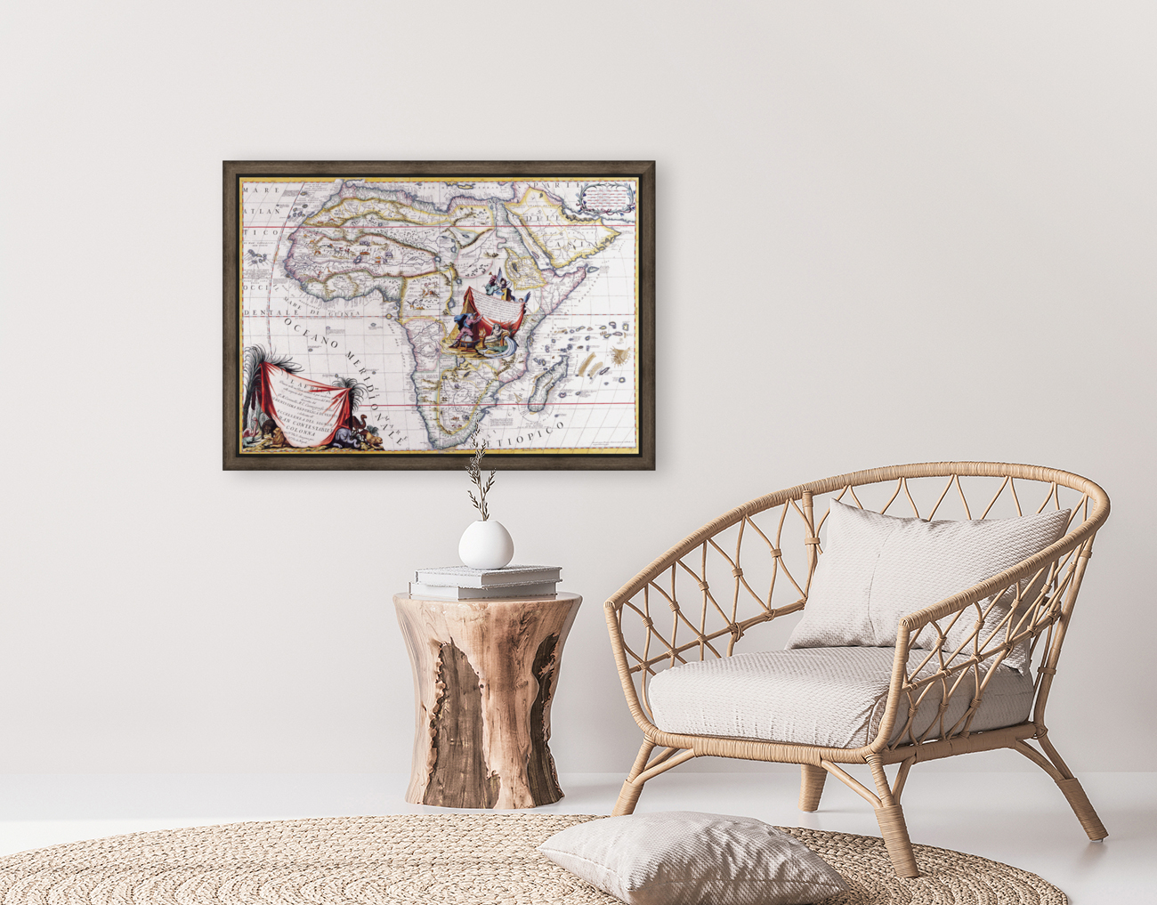 Old Map 50 Reproduction
