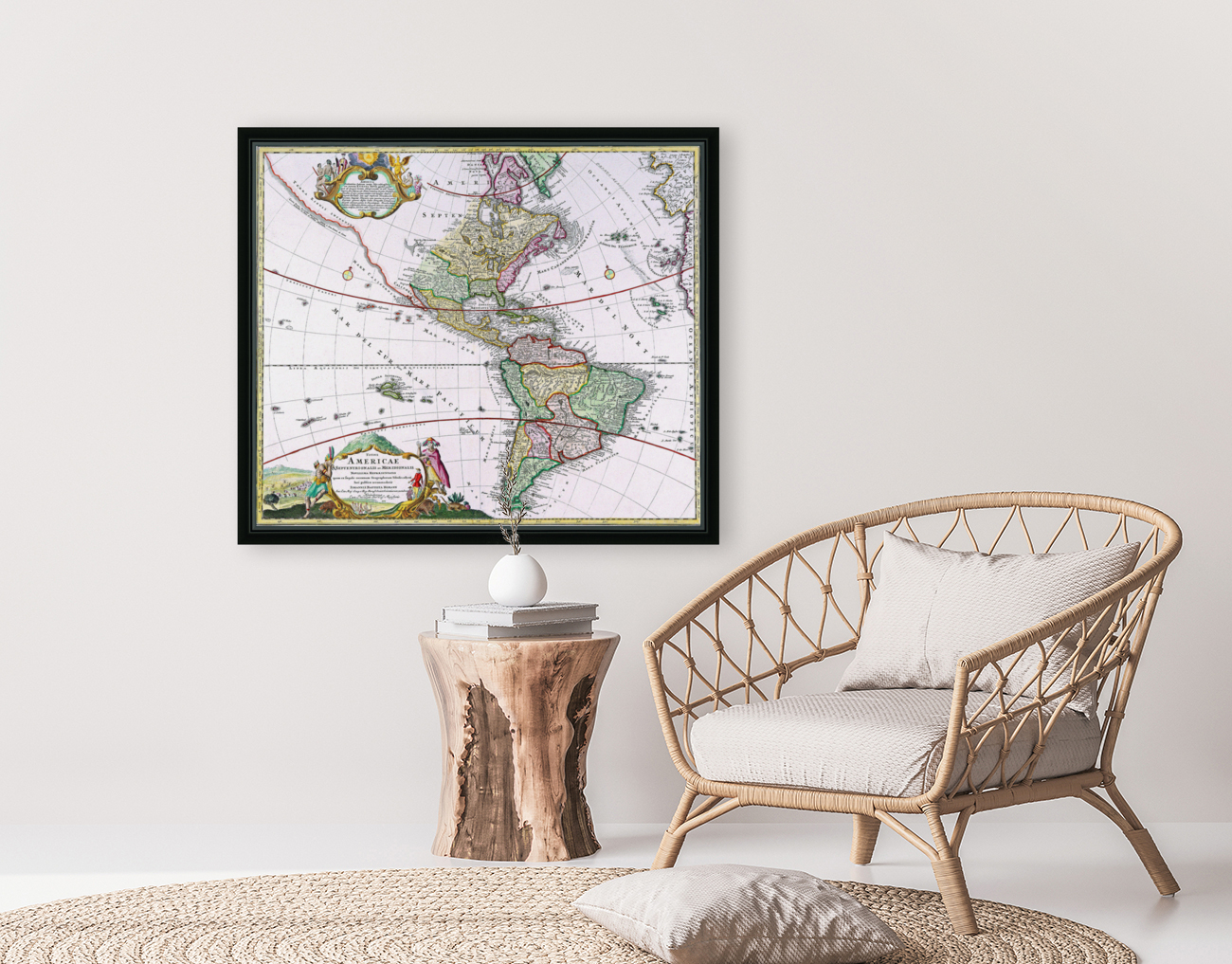 Old Map 55 Reproduction