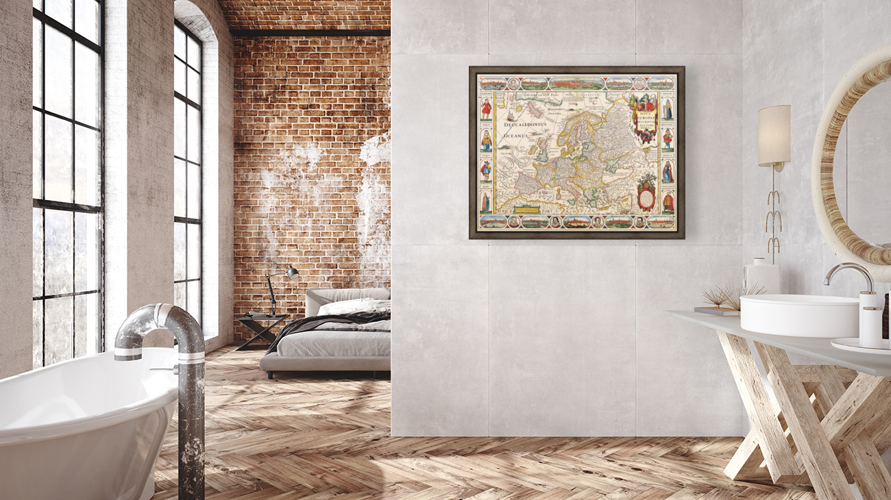 Old Map 104 Reproduction