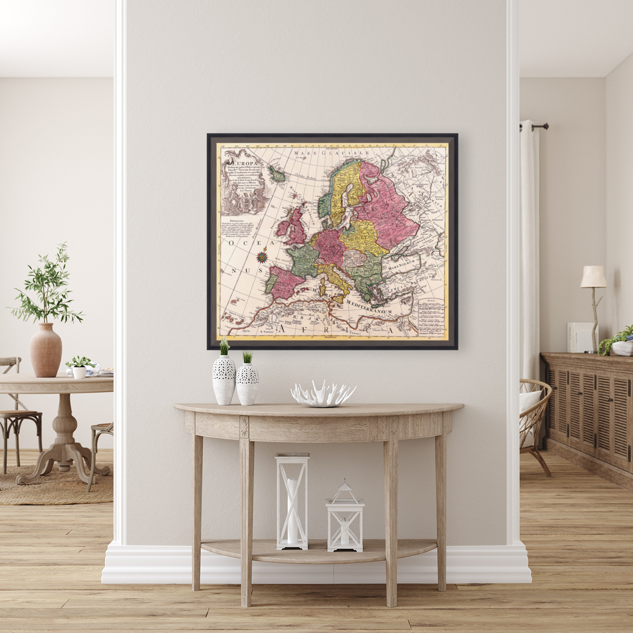 Old Map 84 Reproduction