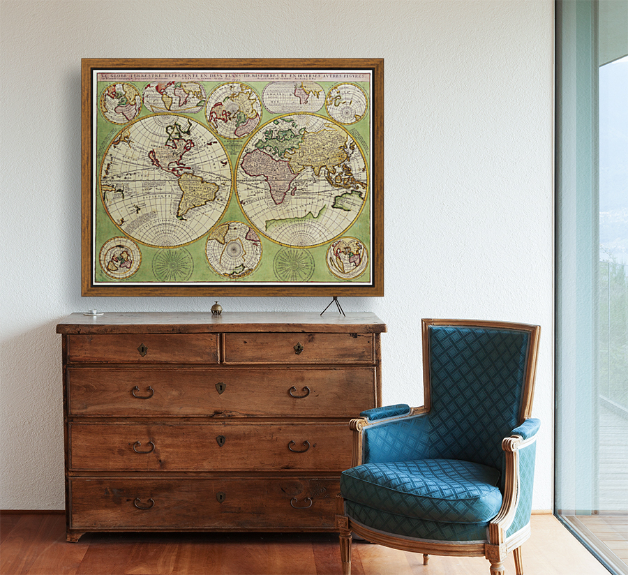 Old Map 92 Reproduction