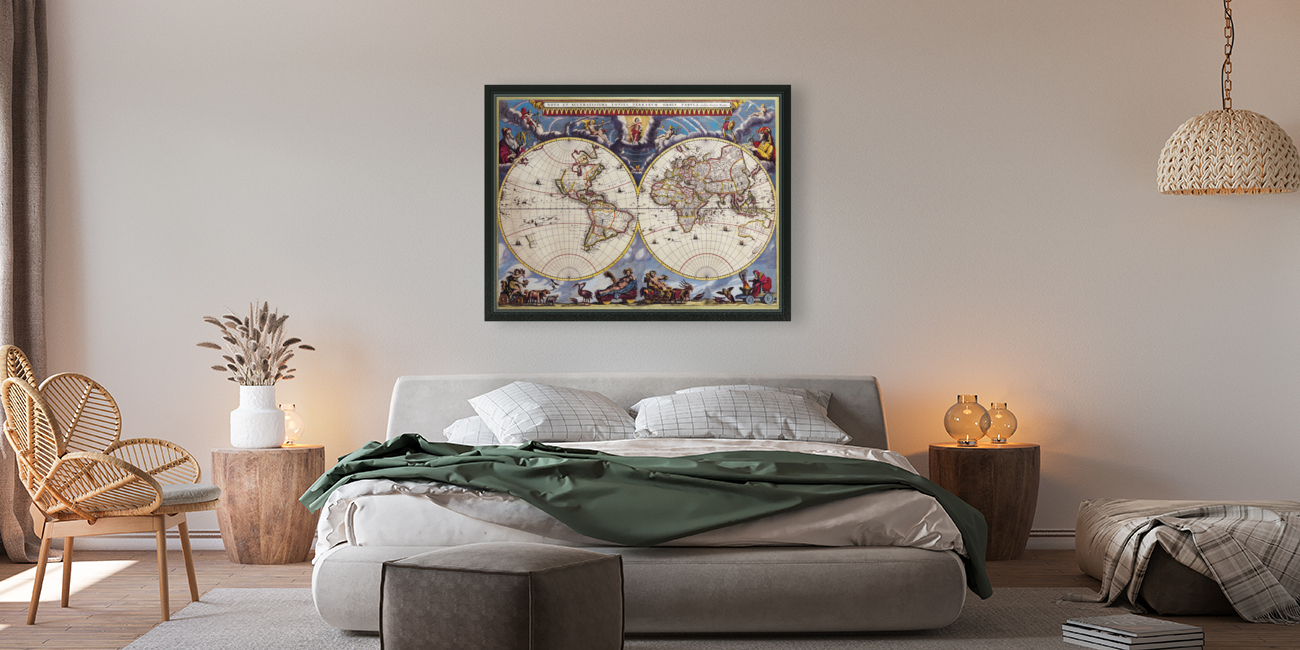 Old Map 100 Reproduction