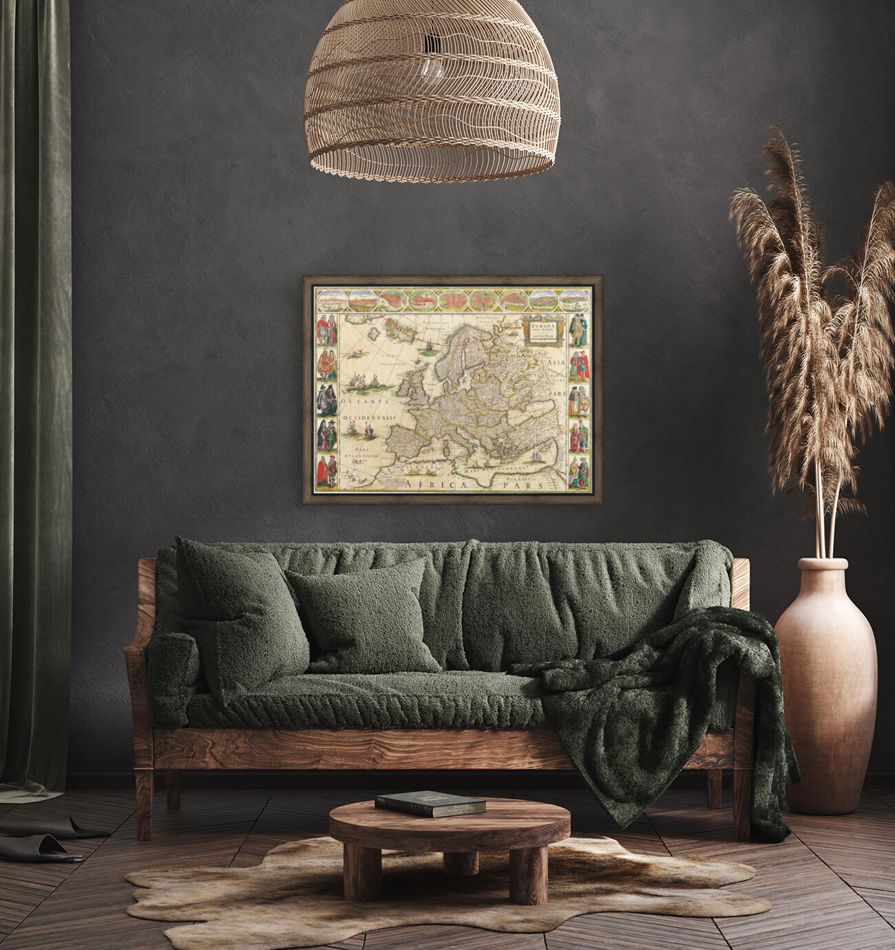 Old Map 105 Reproduction