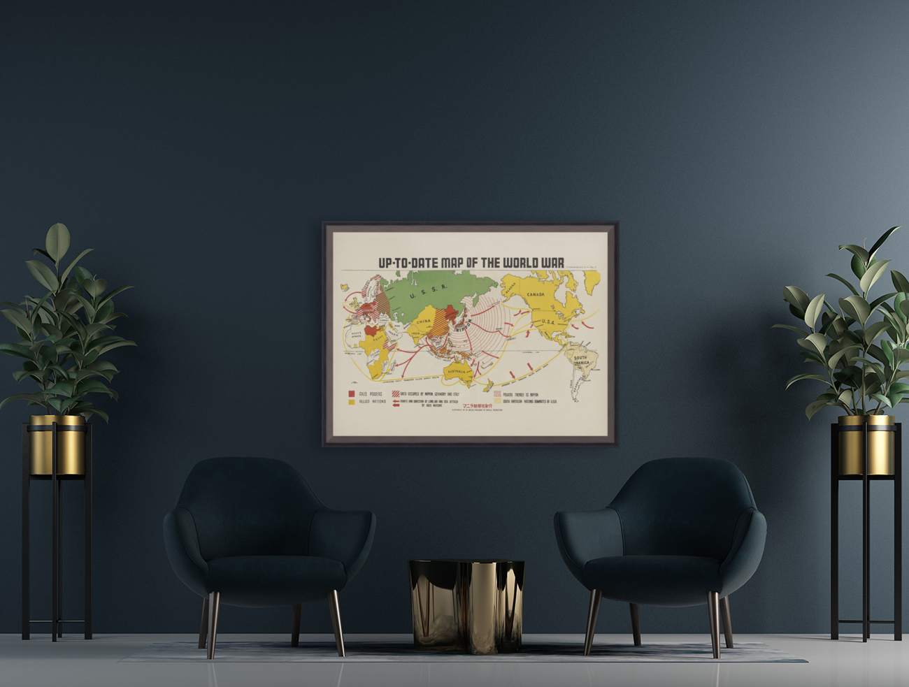 Vintage Maps  42 Reproduction