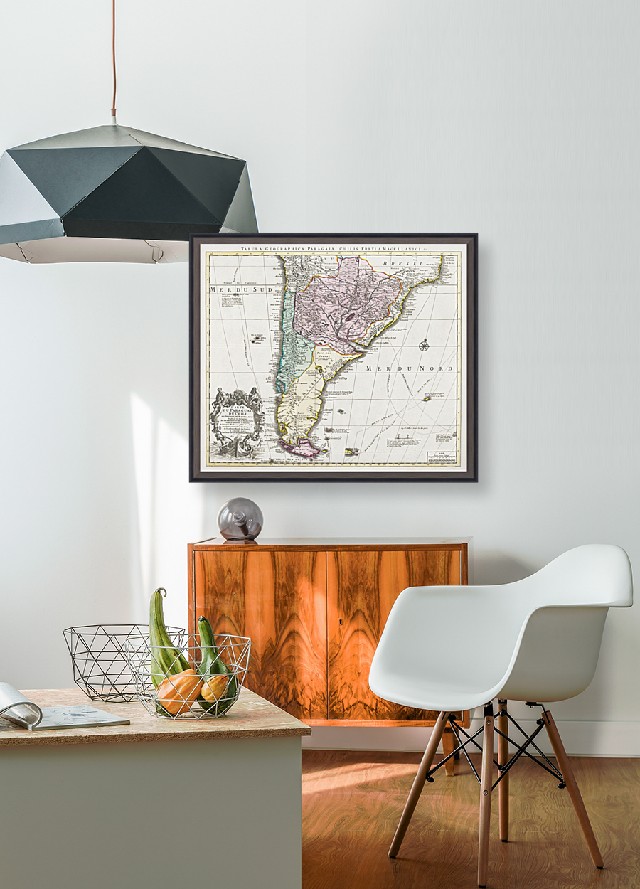Vintage Maps  25 Reproduction