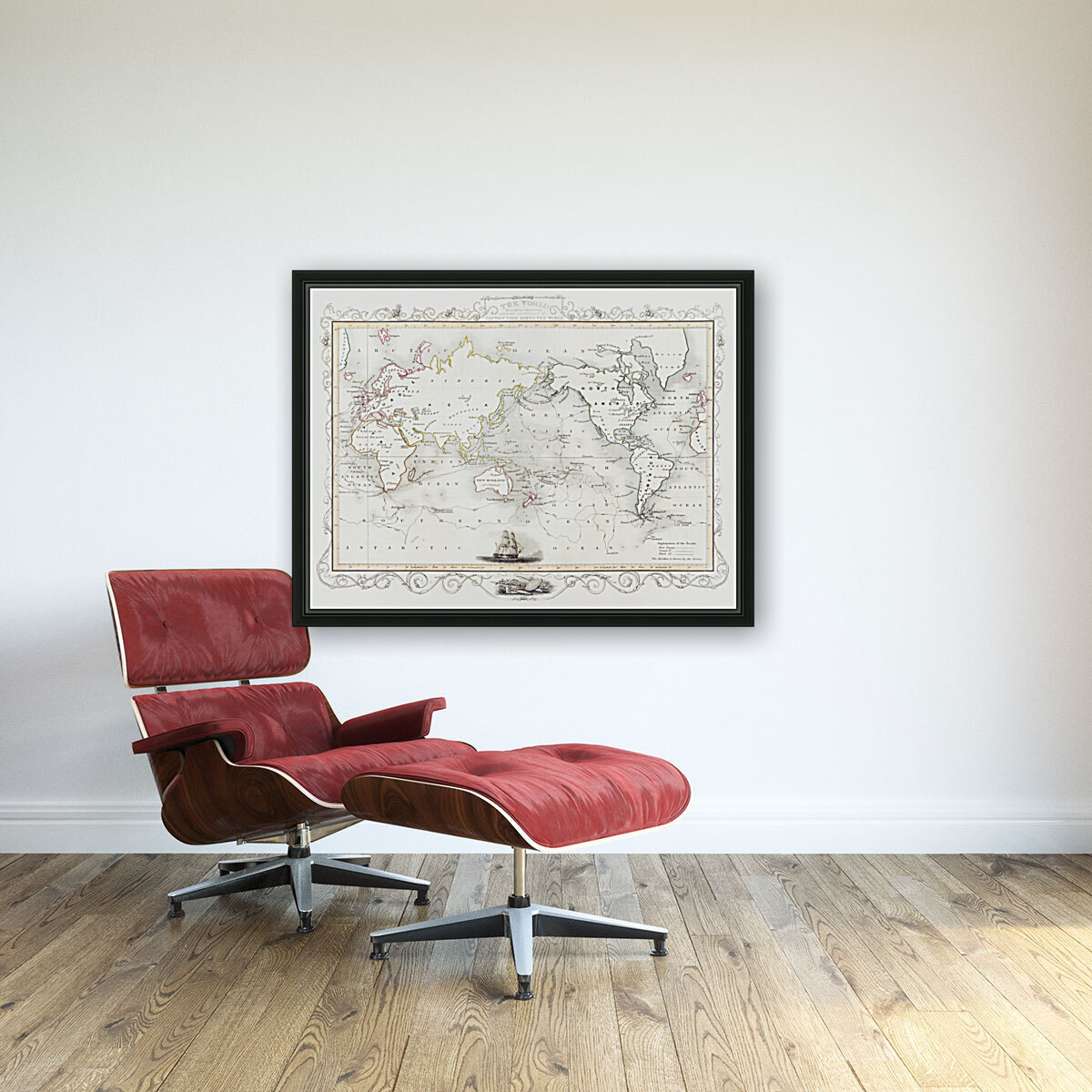 Vintage Maps  6 Reproduction