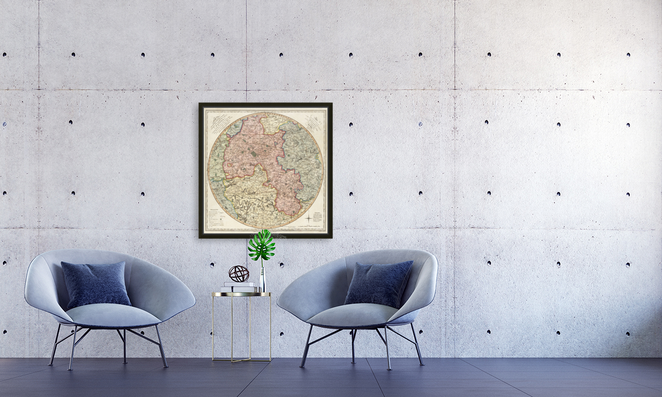 Vintage Maps  41 Reproduction