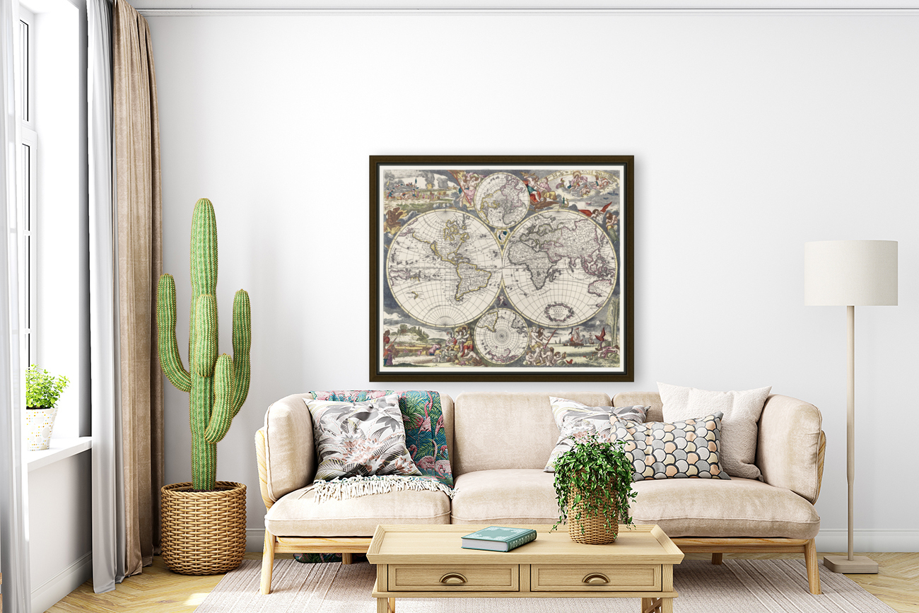 Vintage Maps  34 Reproduction