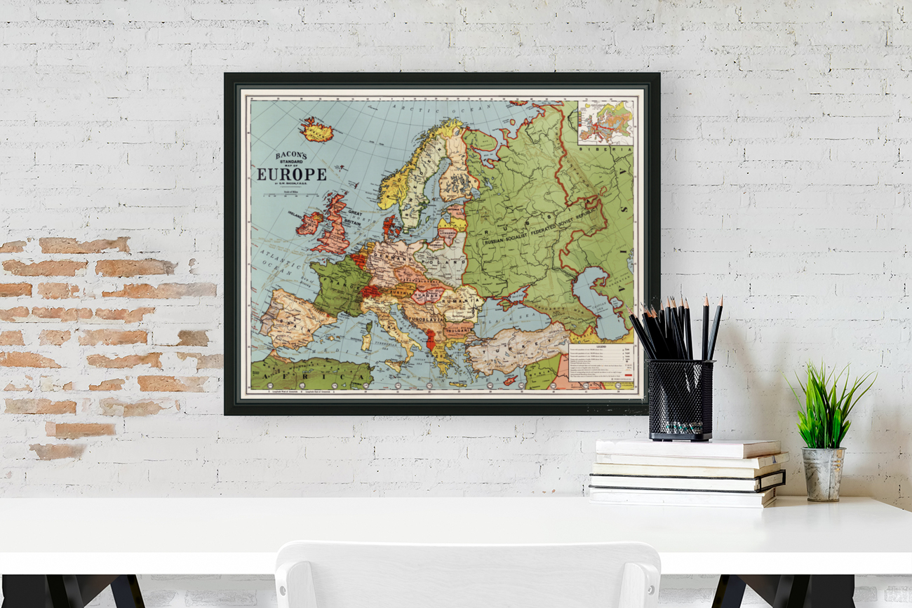 Vintage Maps  20 Reproduction