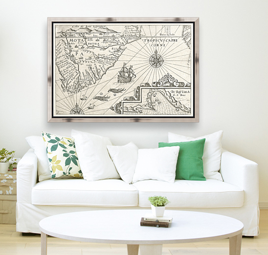 Vintage Maps  36 Reproduction