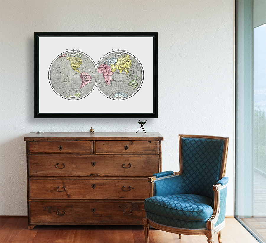 Vintage Maps  4 Reproduction