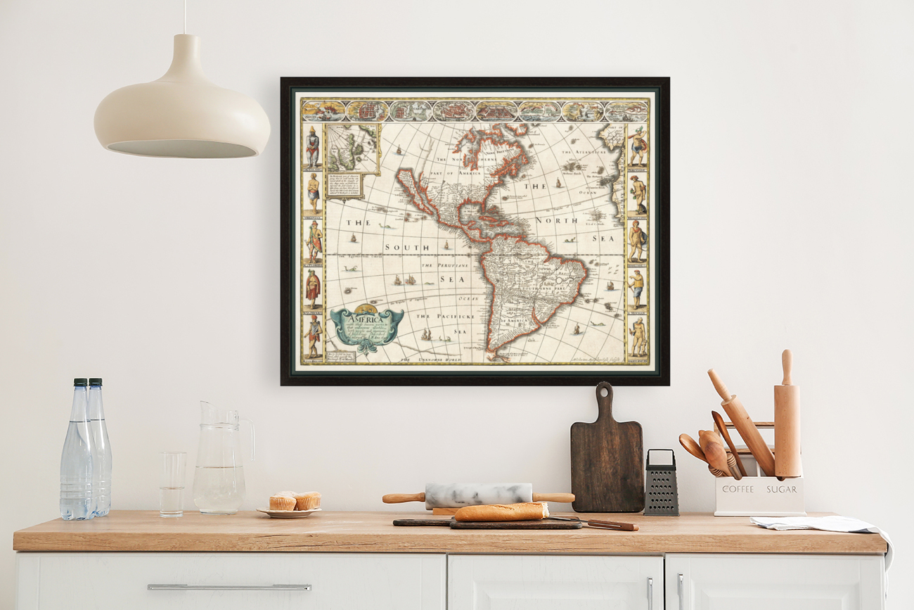 Vintage Maps  80 Reproduction