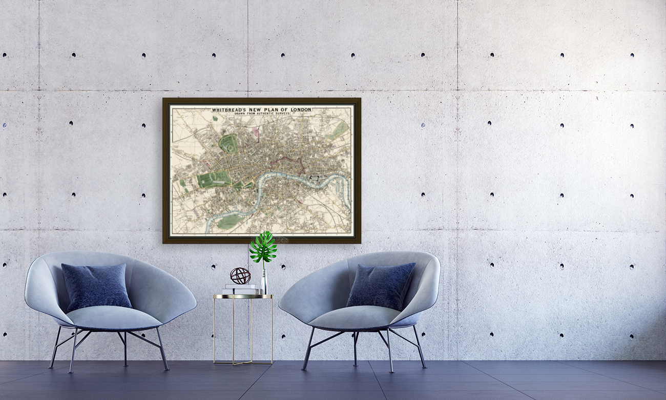 Vintage Maps  70 Reproduction