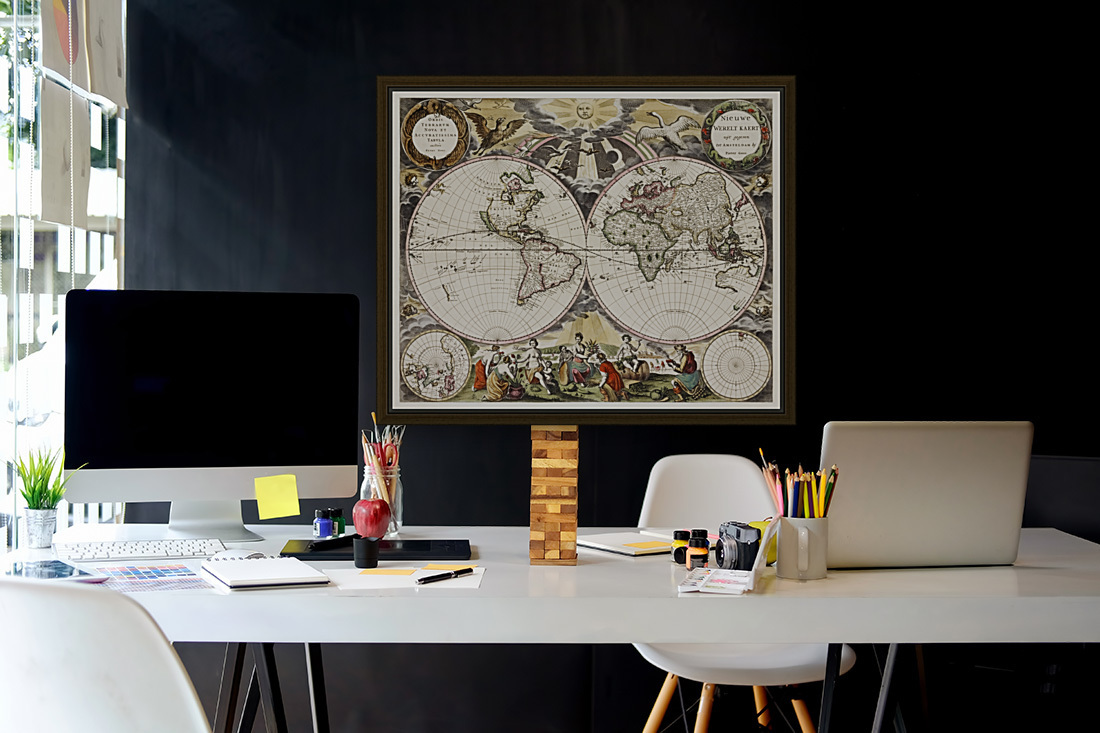 Vintage Maps  97 Reproduction
