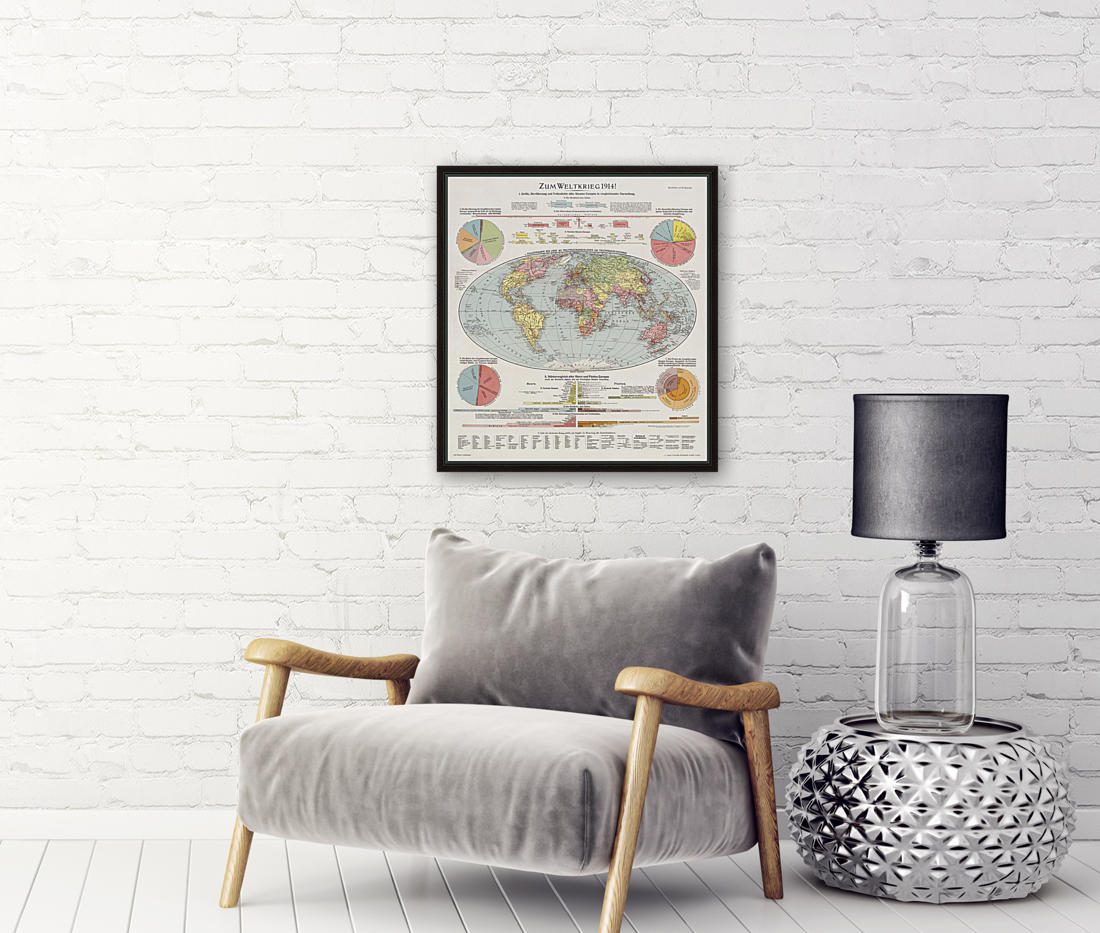 Vintage Maps  75 Reproduction