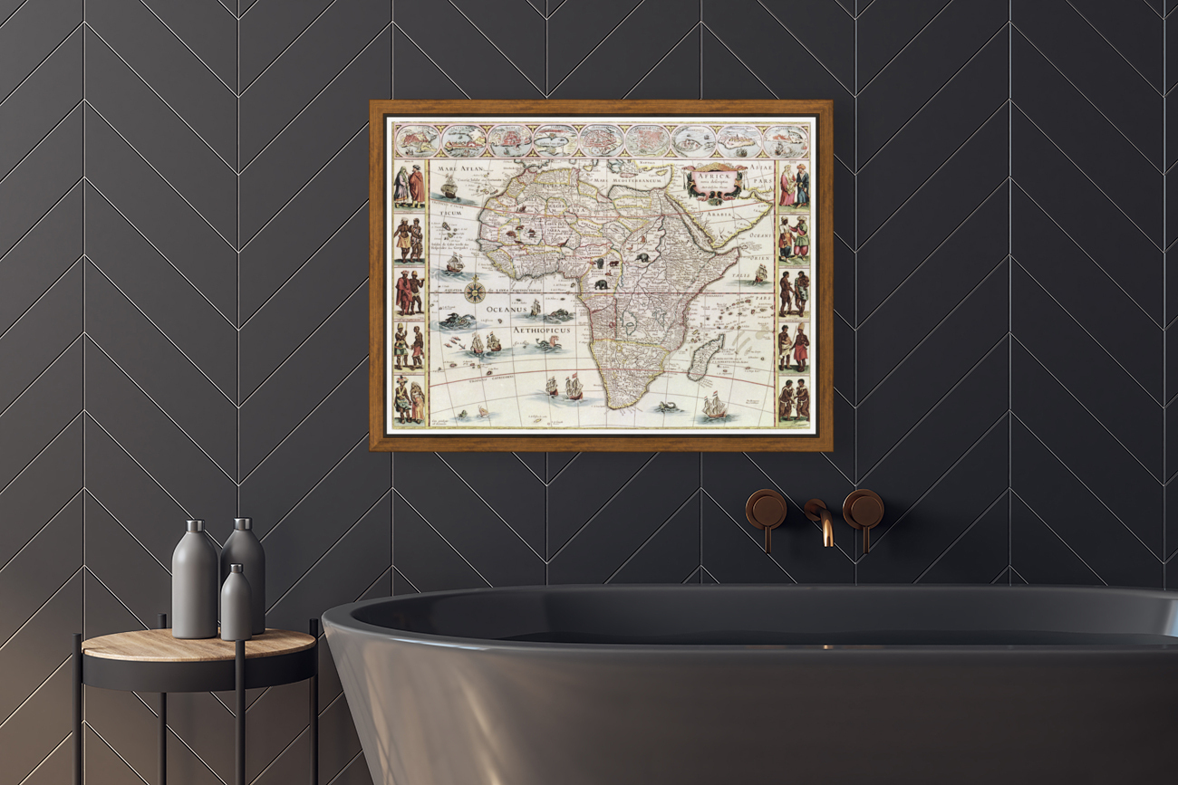 Vintage Maps  66 Reproduction