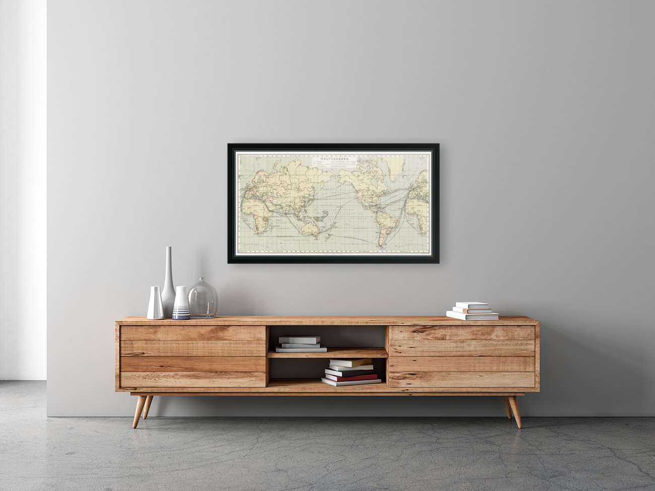 Vintage Maps  91 Reproduction
