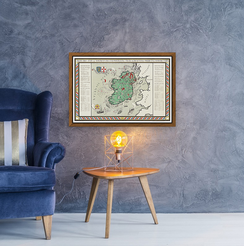 Vintage Maps  92 Reproduction