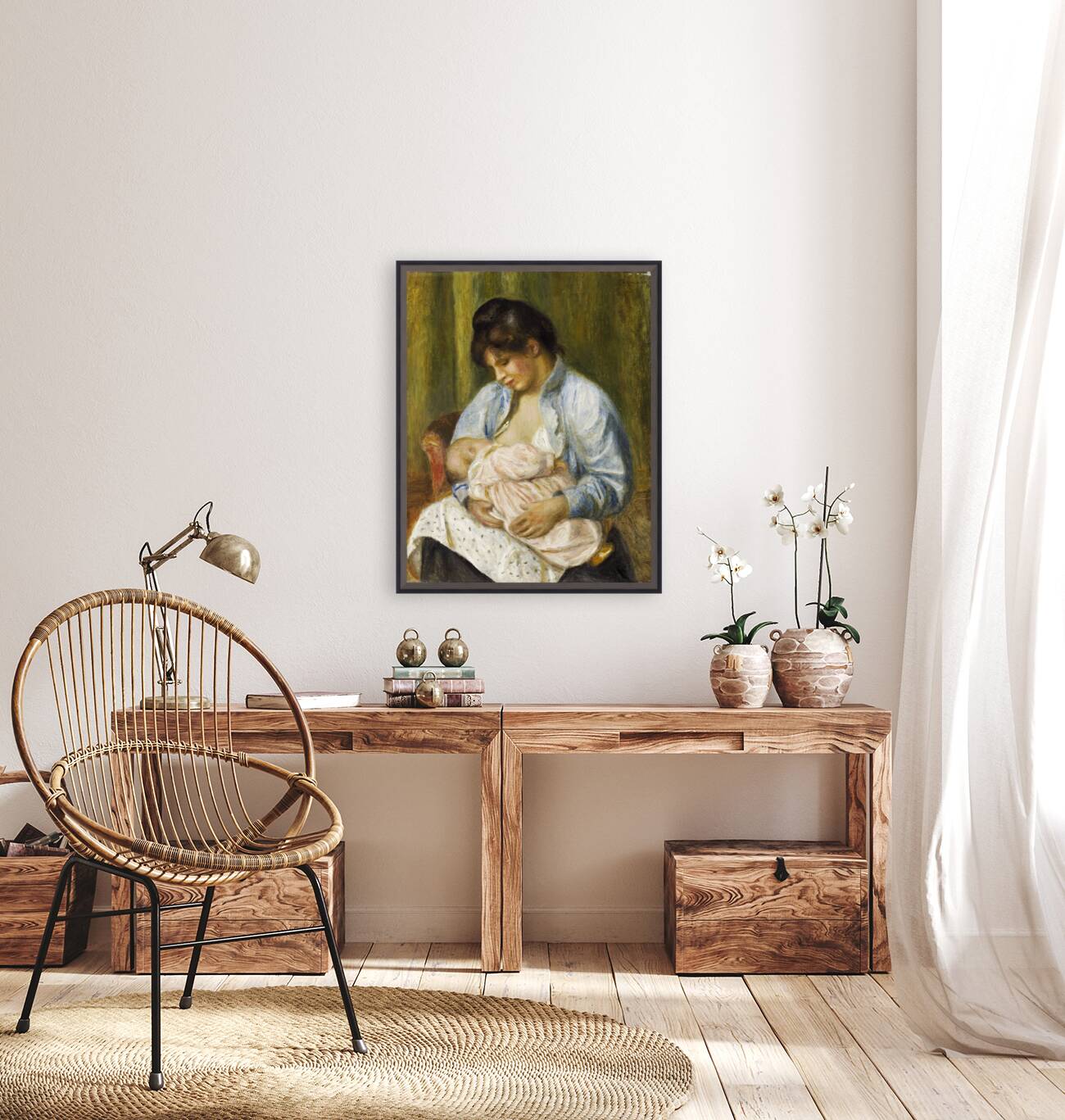 Pierre Auguste Renoir 1841 1919 A Woman Nursing a Child Reproduction