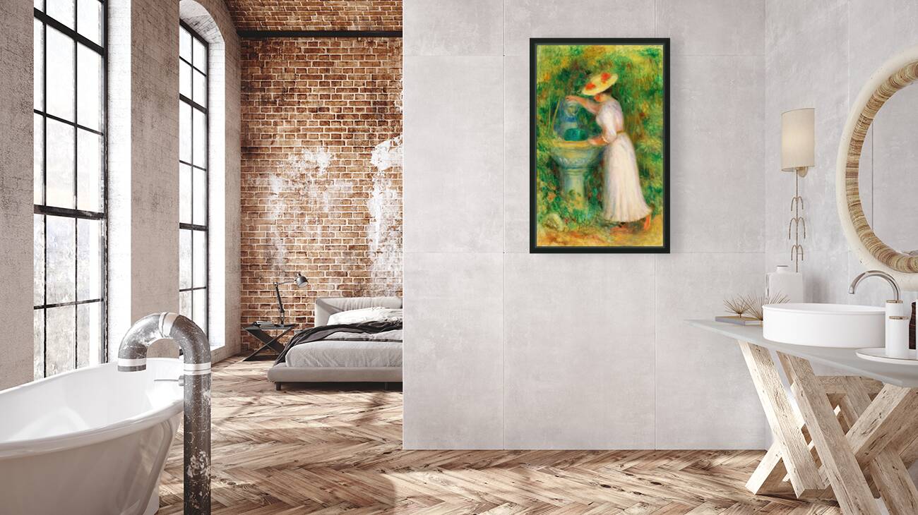 Pierre Auguste Renoir 1841 1919 Jeune Fille Pre  s D une Fontaine 1885 Reproduction