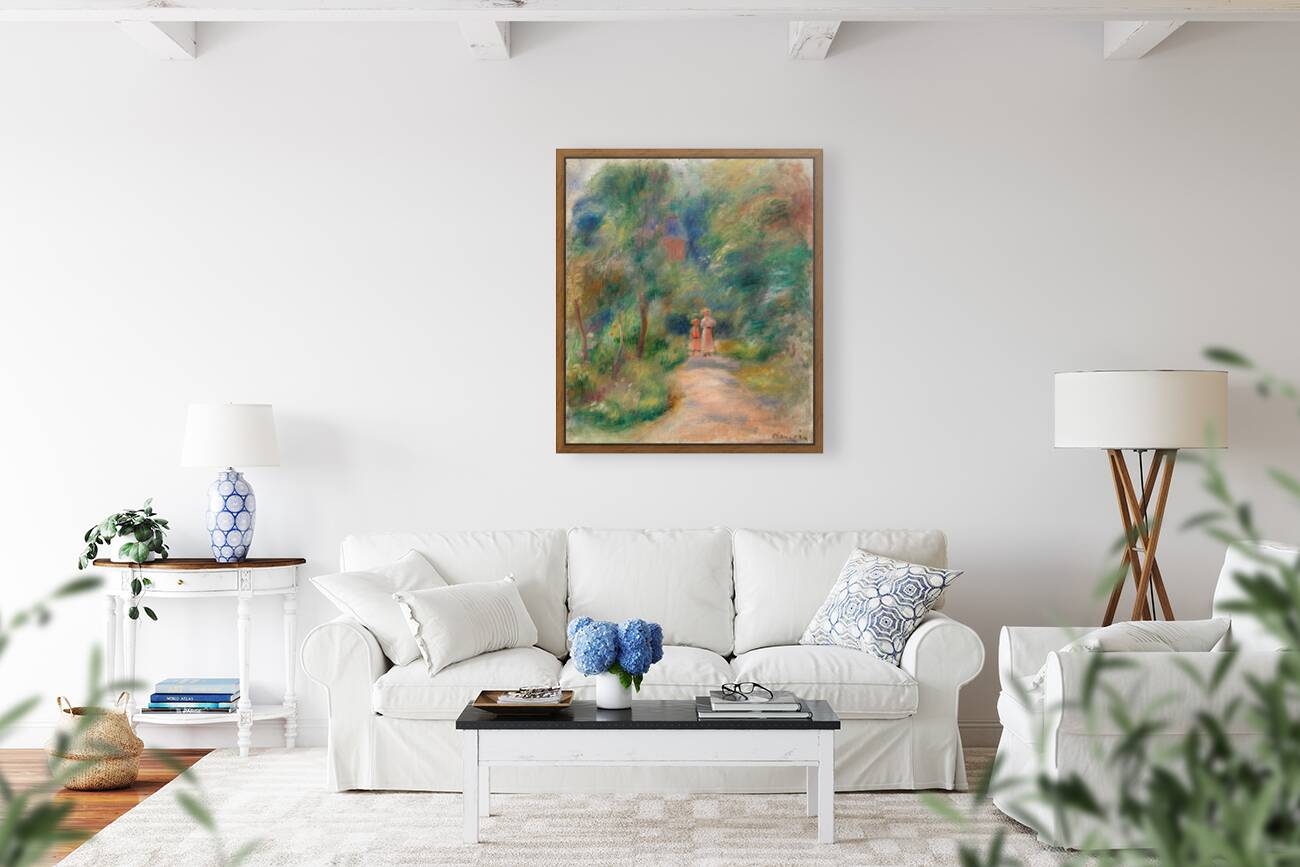 Pierre Auguste Renoir 1841 1919 Two Figures on a Path Deux figures dans un sentier 1906 Reproduction