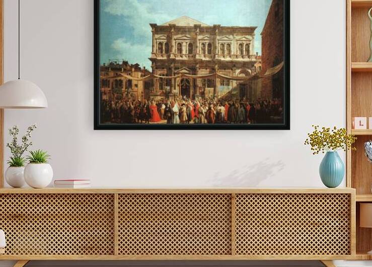 Canaletto 1697 1768 The Feast Day of St Roch by TOPARTGALLERY