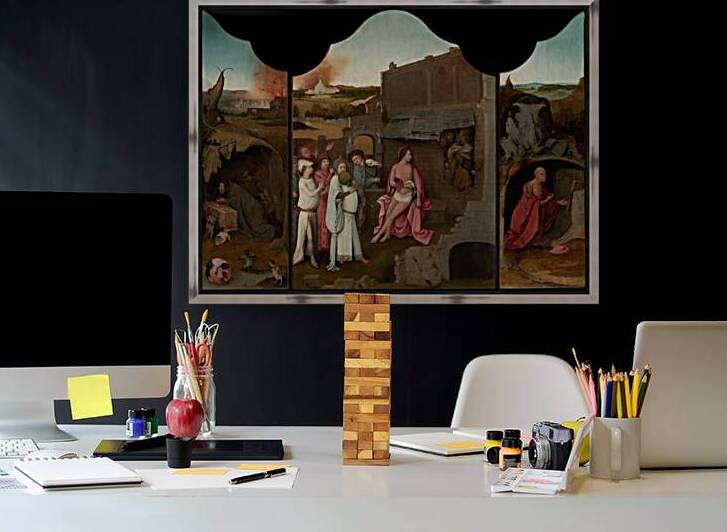 Hieronymus Bosch 1450 1516 Job Bosch Groningen Triptych ca 1500 by TOPARTGALLERY
