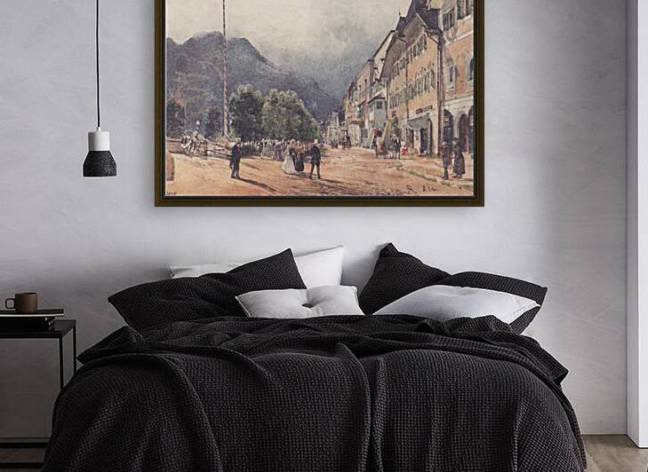 Rudolf von Alt  - The Esplanade in Ischl by TOPARTGALLERY