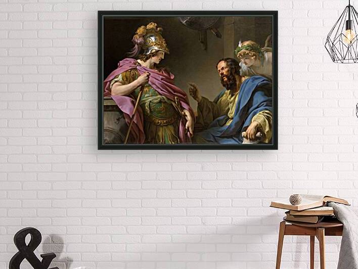 Francois-Andre Vincent - Alcibades being taught by Socrates  1776 by TOPARTGALLERY