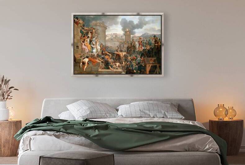 Armand Charles Caraffe  - Metellus Raising the Siege 1805 by TOPARTGALLERY