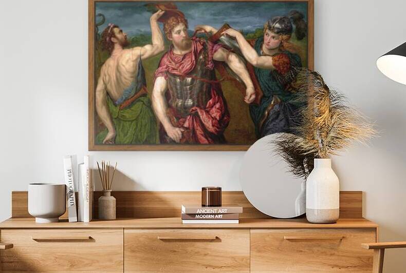 Paris Bordon  - Perseus Armed by Mercury and Minerva 1555 by TOPARTGALLERY