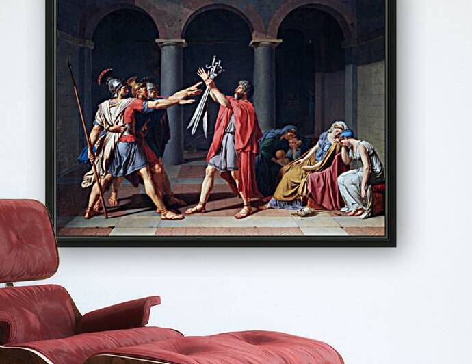 Jacques Louis David  - The Oath of the Horatii  1784 by TOPARTGALLERY