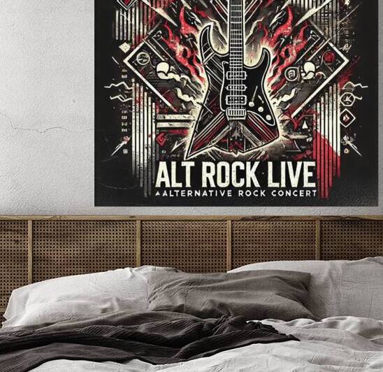 An alternative rock concert design with edgy grap by TOPARTGALLERY