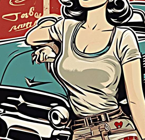 AI art rockabilly 1 by TOPARTGALLERY