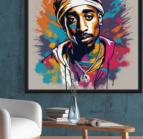 AI art 2PAC Tupac Shakur remembered 1 by TOPARTGALLERY