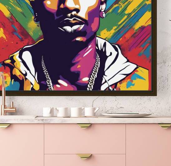 AI art 2PAC Tupac Shakur remembered 3 by TOPARTGALLERY
