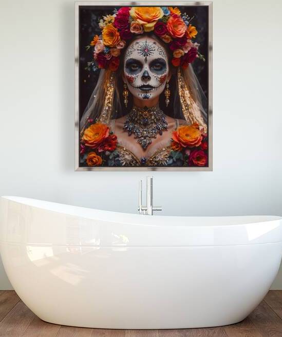 AI art Mexican Folk Art a vibrant calavera catrina 2 by TOPARTGALLERY