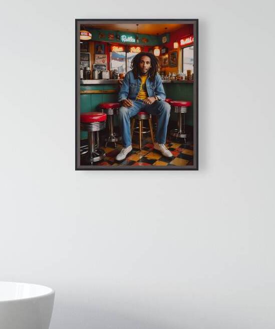 AI Art Pop Art Superstars Reggae Bob Marley 12 by TOPARTGALLERY