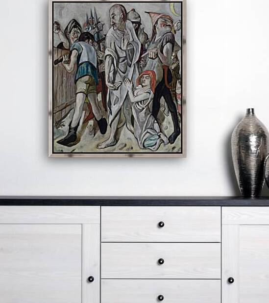 Max Beckman 1884 1950 Christ and the Woman Taken in Adultery 1917 by TOPARTGALLERY