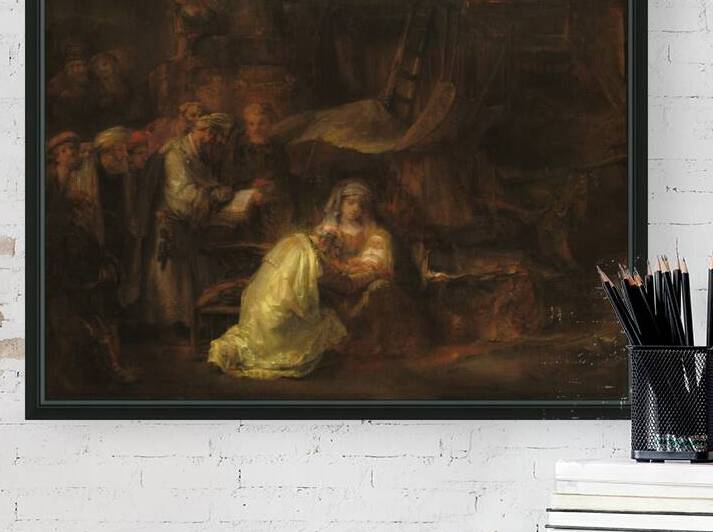 Rembrandt 1606 1669 The Circumcision in the Stable by TOPARTGALLERY