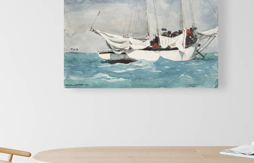 Winslow Homer Key West Hauling Anchor 1903 by TOPARTGALLERY