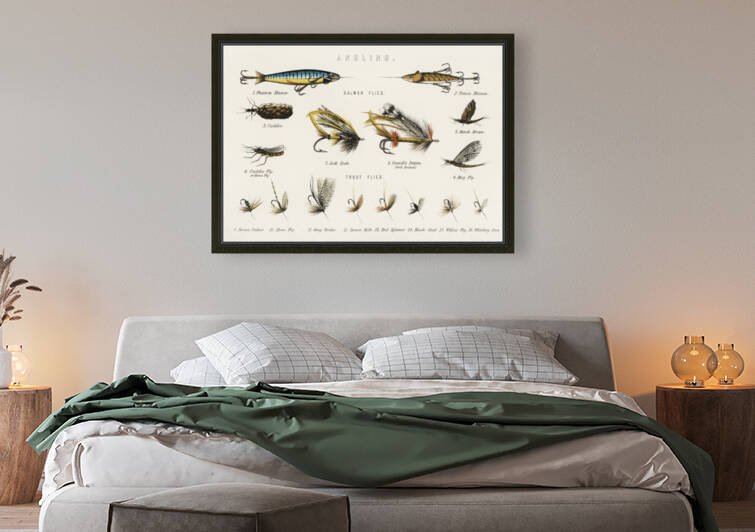 Angling baits from British Fresh Water Fishes 1879 Digitally enhanced by TOPARTGALLERY
