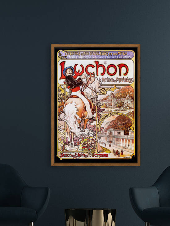 Alphonse Mucha Luchon La Reine Des Pyrenees   Luchon Queen Of The Pyrenees   1896 by TOPARTGALLERY