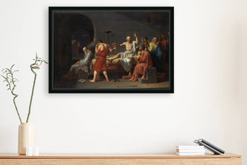 Jacques Louis David 1787 The Death of Socrates by TOPARTGALLERY
